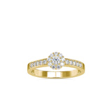 Pretti charming Engagement Diamond Ring Yellow gold