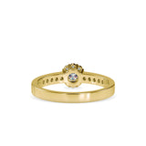 Pretti charming Engagement Diamond Ring Yellow gold