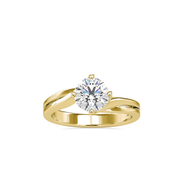 Natlie Diamond Engagement Ring Yellow gold