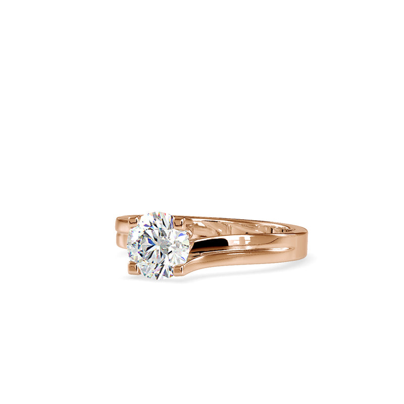 Attraction Solitaire Diamond Ring Rose gold