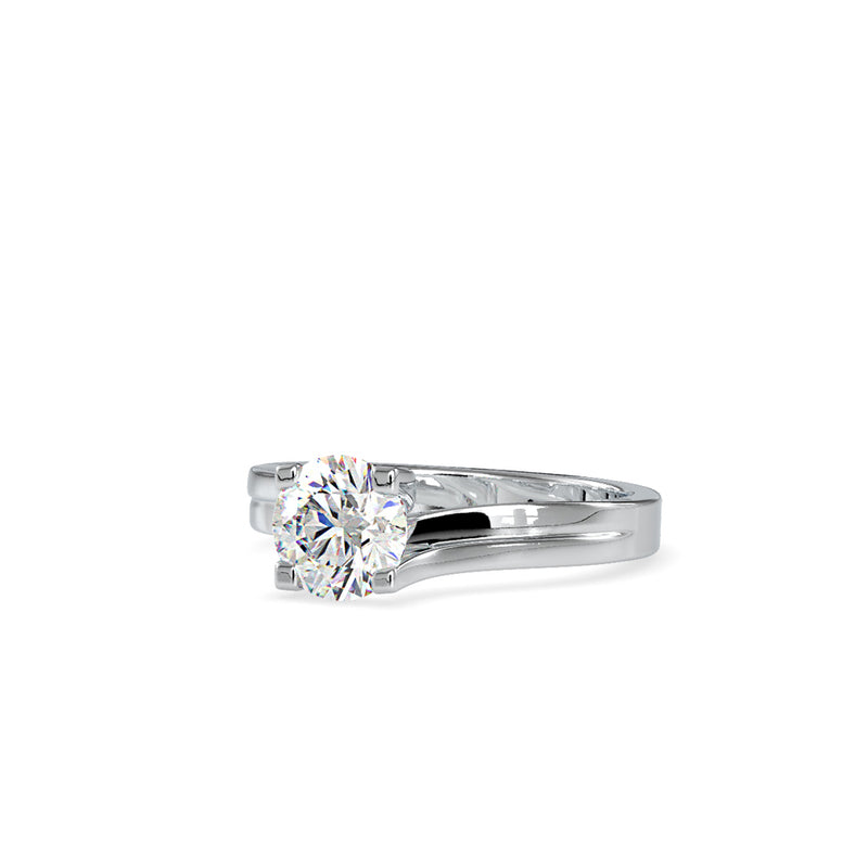 Attraction Solitaire Diamond Ring White gold