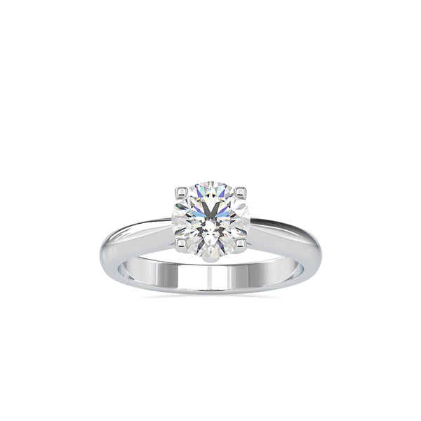 Spiritual Bond Diamond Engagement Ring White gold