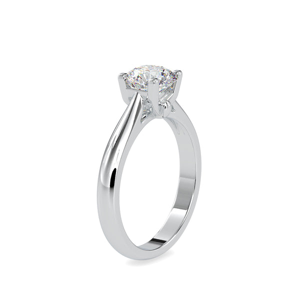 Spiritual Bond Diamond Engagement Ring White gold