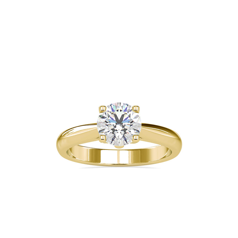 Spiritual Bond Diamond Engagement Ring Yellow gold