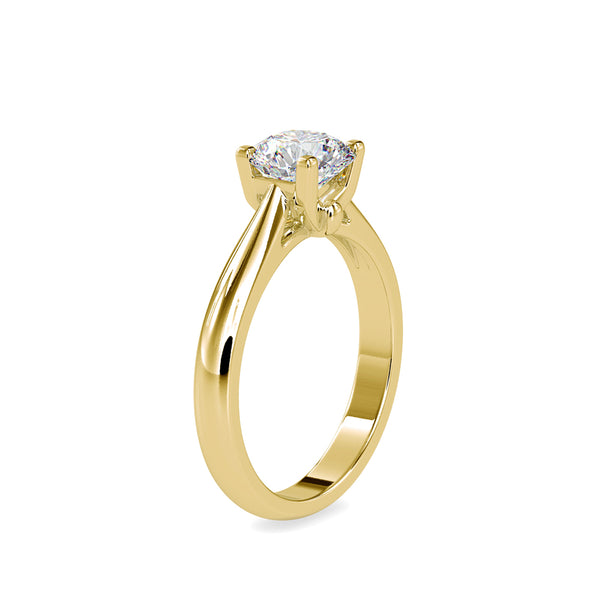 Spiritual Bond Diamond Engagement Ring Yellow gold