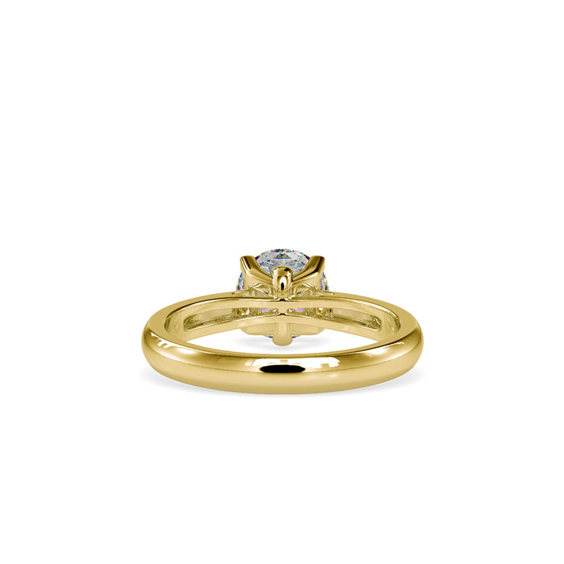 Spiritual Bond Diamond Engagement Ring Yellow gold