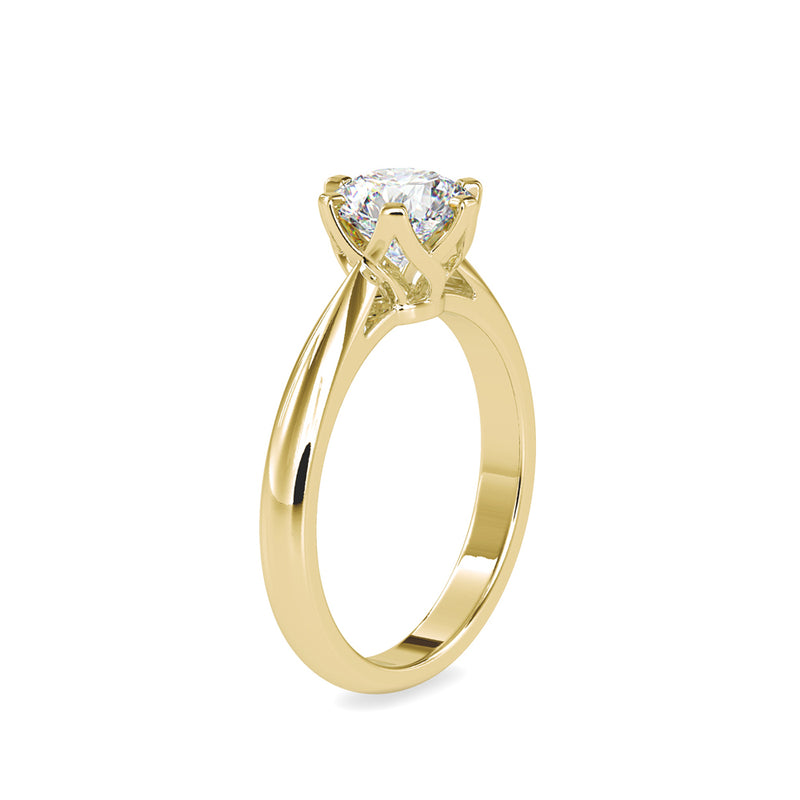 Marheart Prong Diamond Ring Yellow gold