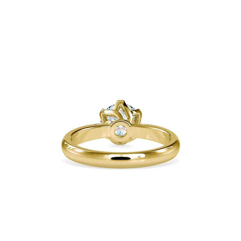 Marheart Prong Diamond Ring Yellow gold