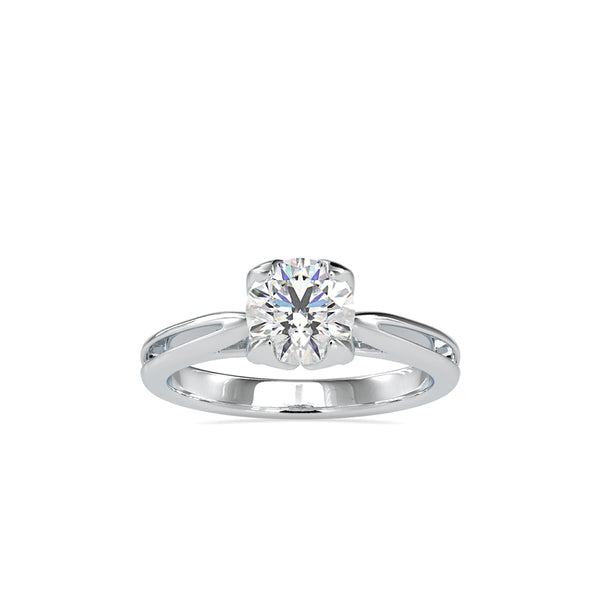 Love Centre Diamond Engagement Ring Platinum