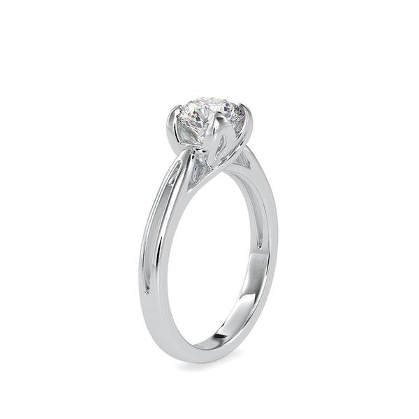 Love Centre Diamond Engagement Ring White gold