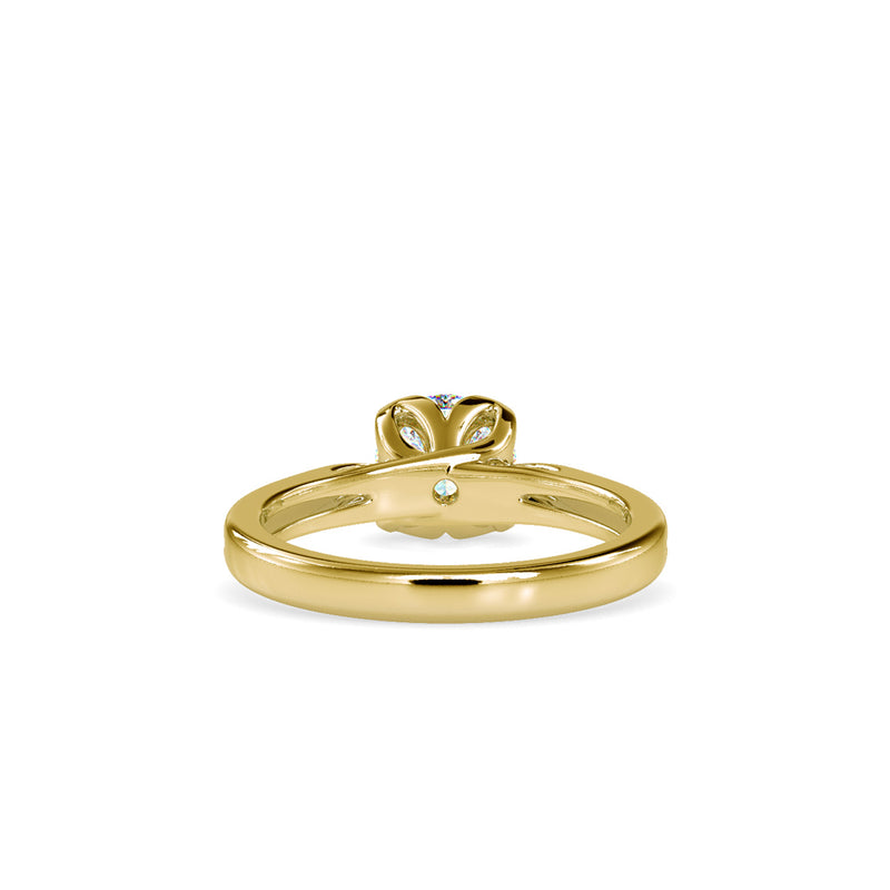 Love Centre Diamond Engagement Ring Yellow gold