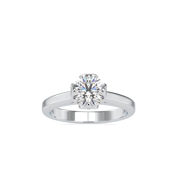 Companionate Diamond Engagement Ring White gold