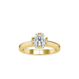 Companionate Diamond Engagement Ring Yellow gold