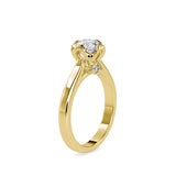 Companionate Diamond Engagement Ring Yellow gold