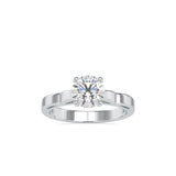 Timeless White Diamond Engagement Ring White gold