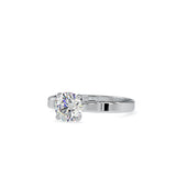 Timeless White Diamond Engagement Ring Platinum