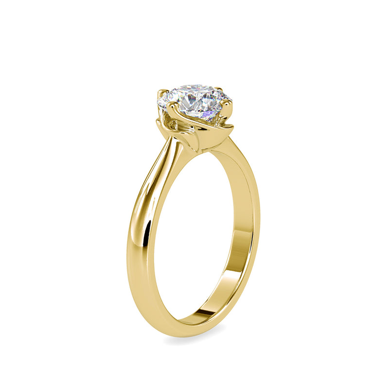 Cupid Diamond Engagement Ring Yellow gold