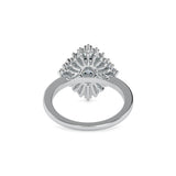 Big Oval Halo Diamond Engagement Ring Platinum