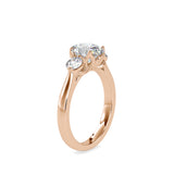 3 Diamonds Austin Engagement Ring Rose gold