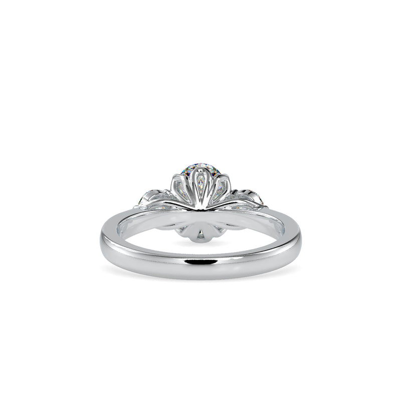 3 Diamonds Austin Engagement Ring White gold