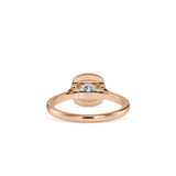 Wonder Halo Queen Diamond Engagement Ring Rose gold