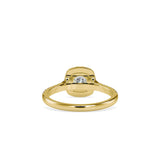 Wonder Halo Queen Diamond Engagement Ring Yellow gold