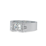 Round Brilliant Cut Solitaire Diamond Engagement Ring Platinum