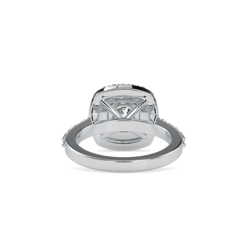 Percy Round Diamond Engagement Ring Platinum