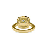 Percy Round Diamond Engagement Ring Yellow gold