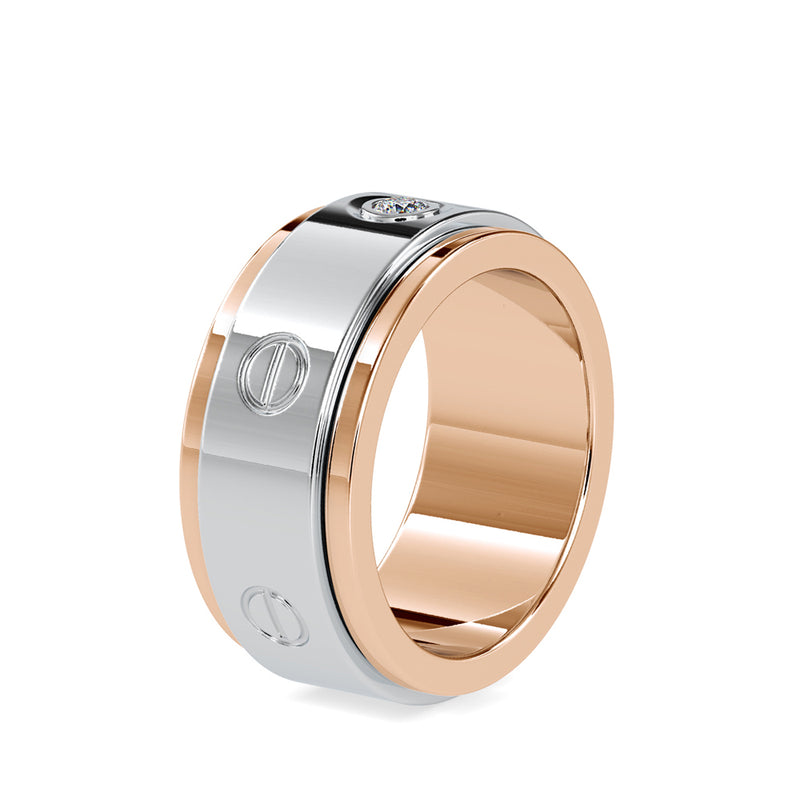 Classic Round Diamond Engagement Ring Rose gold