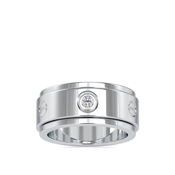 Classic Round Diamond Engagement Ring White gold