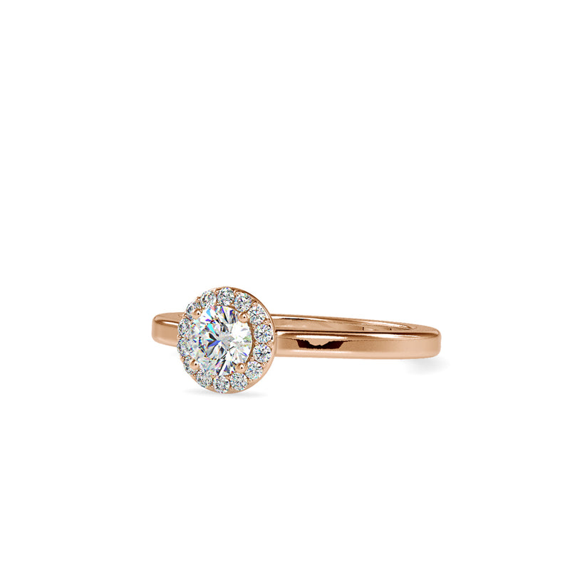 Round Diamond Relish Engagement Ring Rose gold
