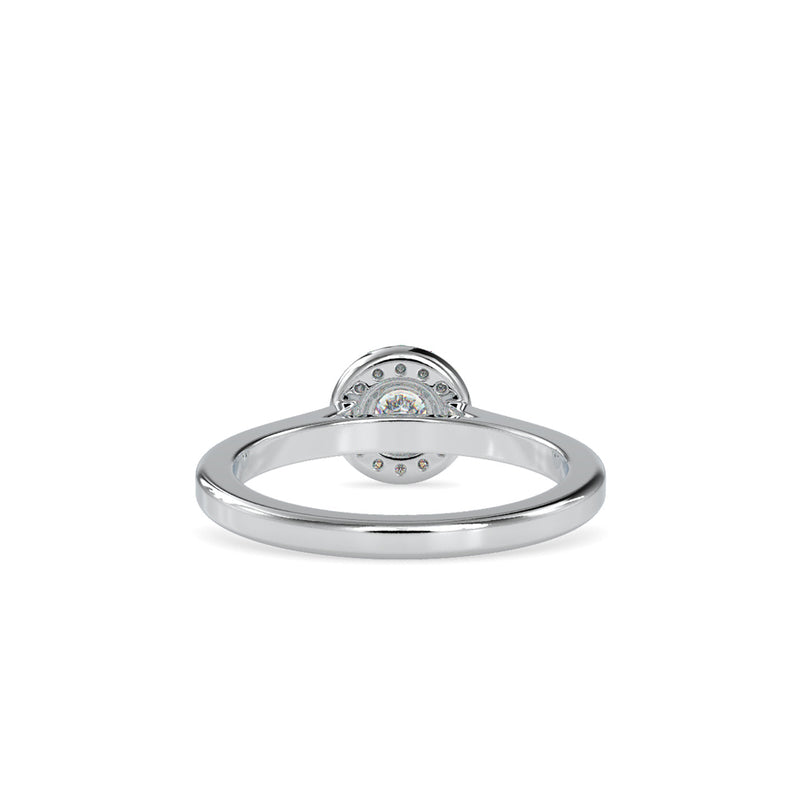 Round Diamond Relish Engagement Ring White gold