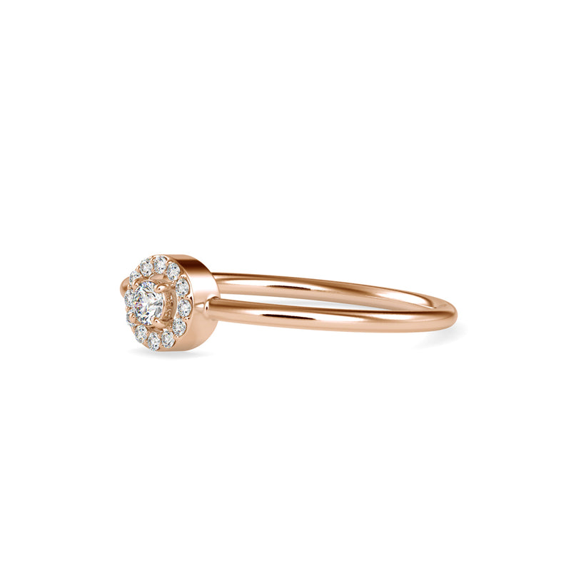 Merida Ariel Diamond Stone Ring Rose gold