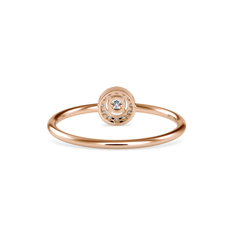 Merida Ariel Diamond Stone Ring Rose gold