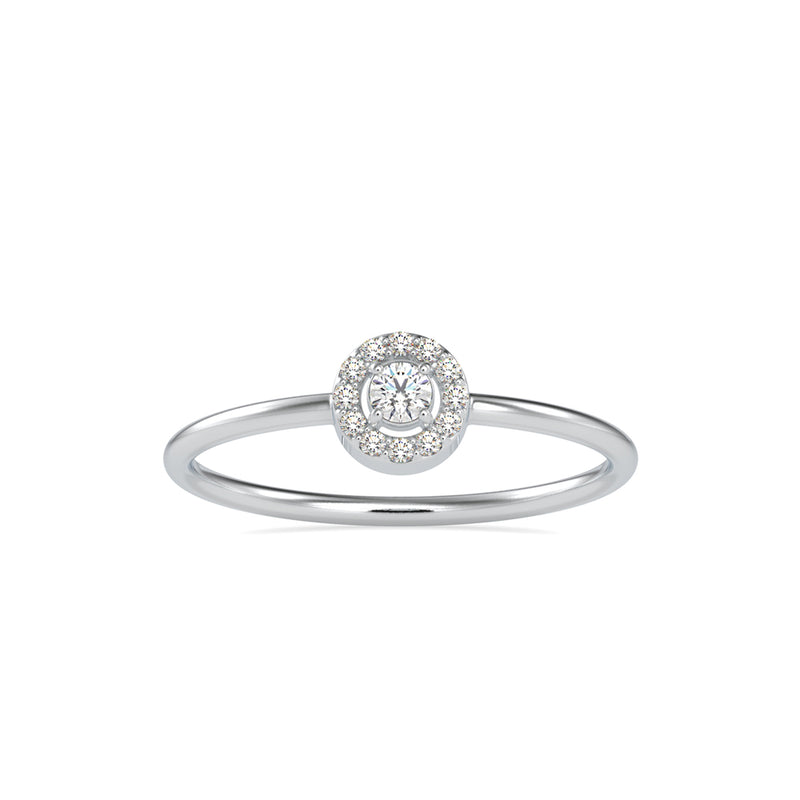 Merida Ariel Diamond Stone Ring White gold