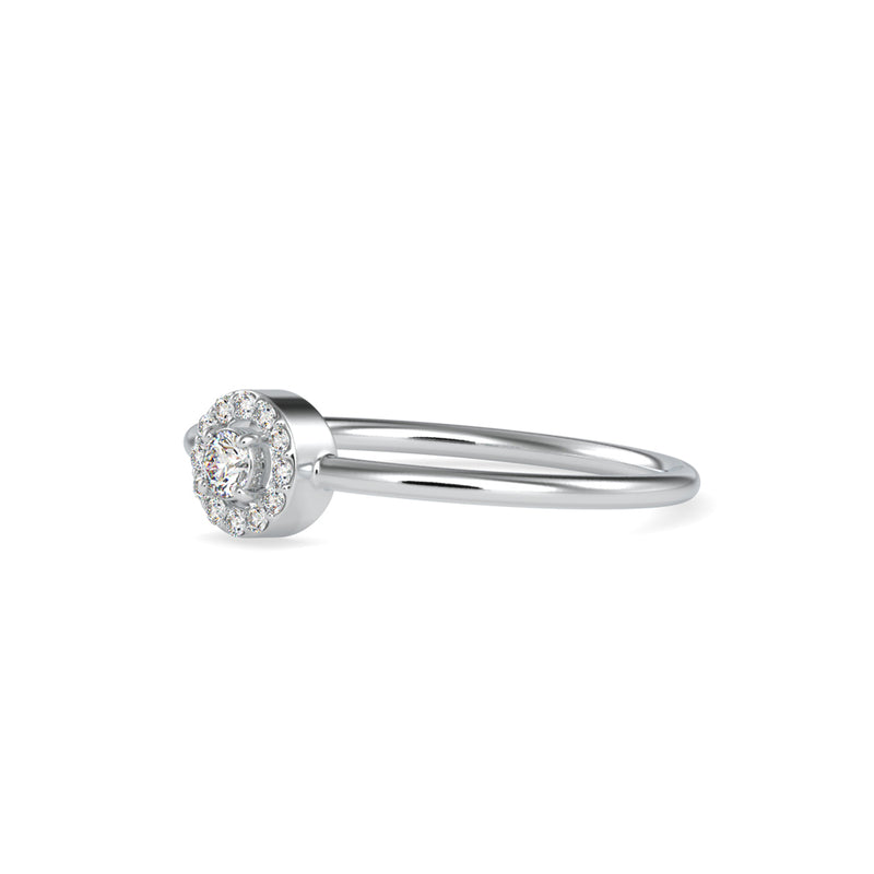 Merida Ariel Diamond Stone Ring Platinum