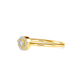 Merida Ariel Diamond Stone Ring Yellow gold