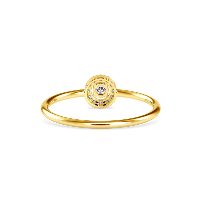 Merida Ariel Diamond Stone Ring Yellow gold