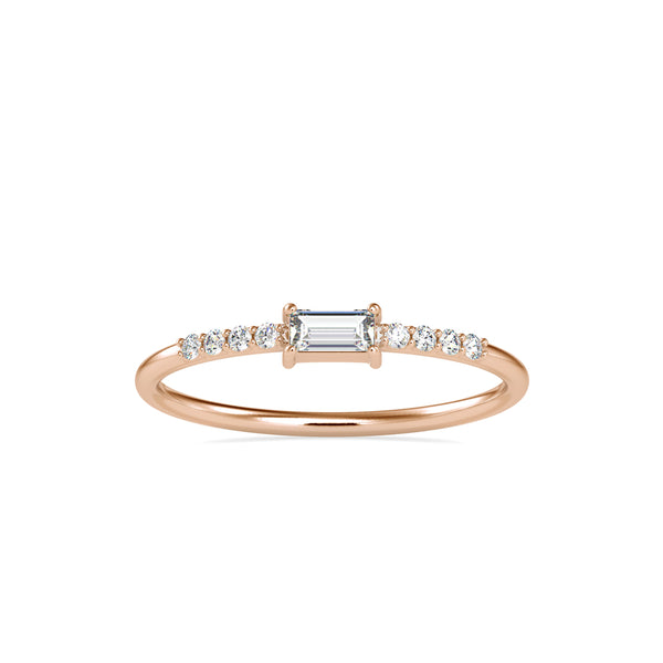 Josefina Diamond Stone Delicate Ring Rose gold