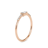 Josefina Diamond Stone Delicate Ring Rose gold