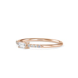 Josefina Diamond Stone Delicate Ring Rose gold