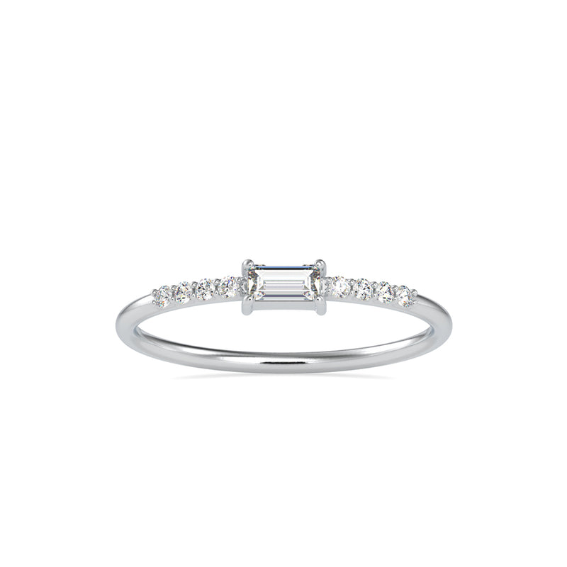 Josefina Diamond Stone Delicate Ring Platinum