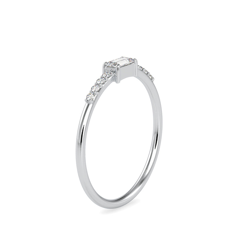 Josefina Diamond Stone Delicate Ring White gold