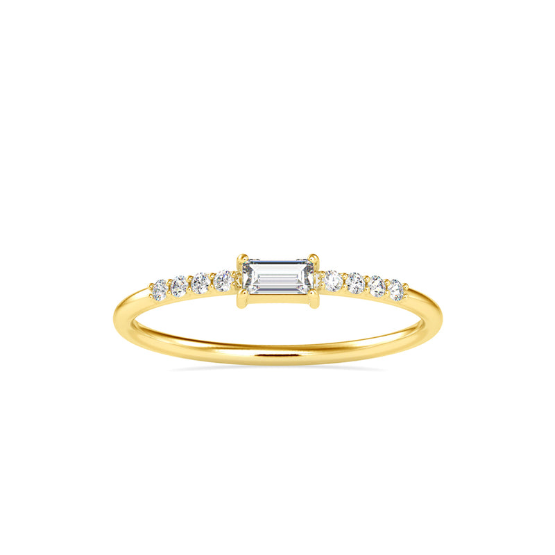 Josefina Diamond Stone Delicate Ring Yellow gold