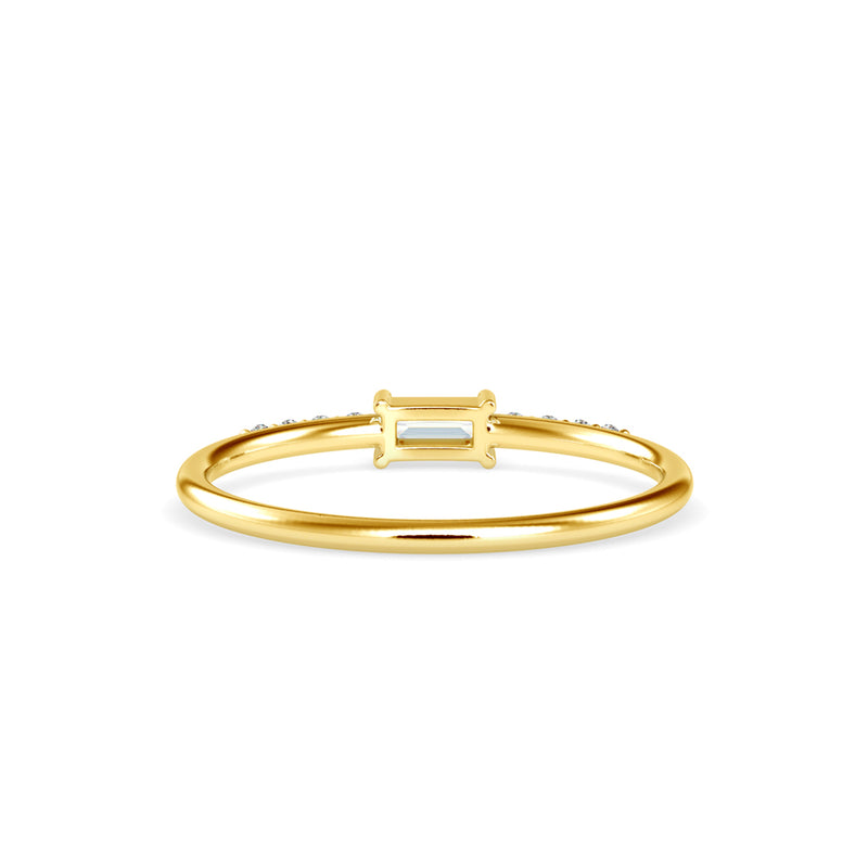 Josefina Diamond Stone Delicate Ring Yellow gold