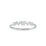 Celeste Round Stone Diamond Ring White gold