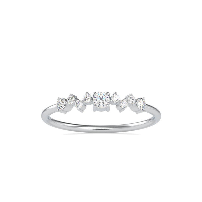 Celeste Round Stone Diamond Ring Platinum