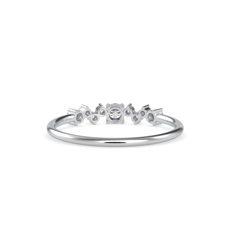 Celeste Round Stone Diamond Ring Platinum