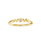 Celeste Round Stone Diamond Ring Yellow gold